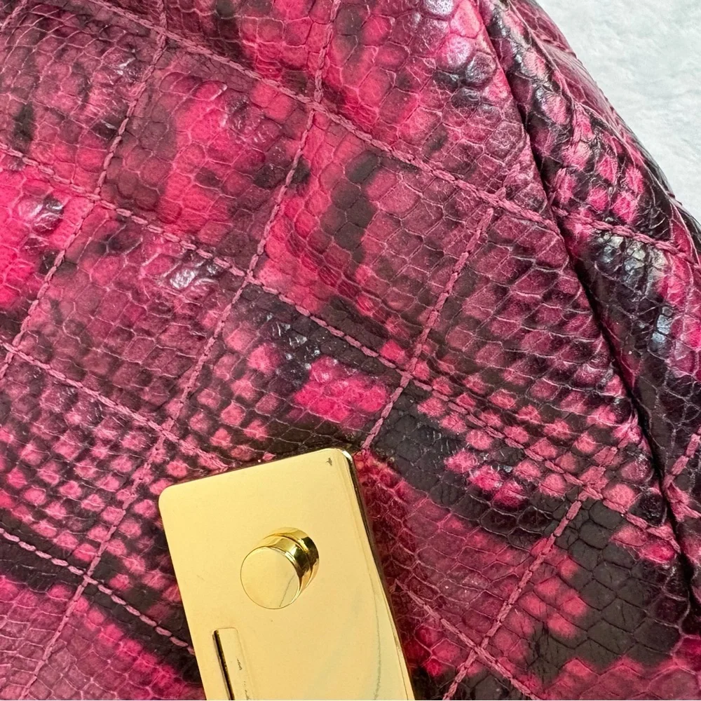 Michael Kors Sloan Large Quilted Embossed-Leather Shoulder Bag